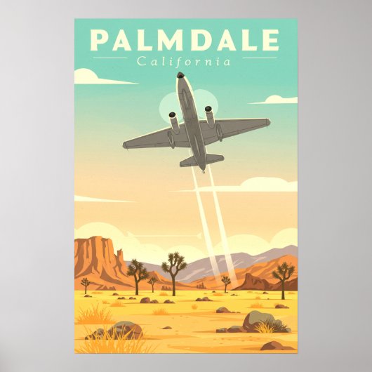 Vintage Palmdale California ポスター (正面)