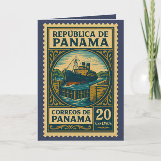 Vintage Panama Postage Stamp   カード