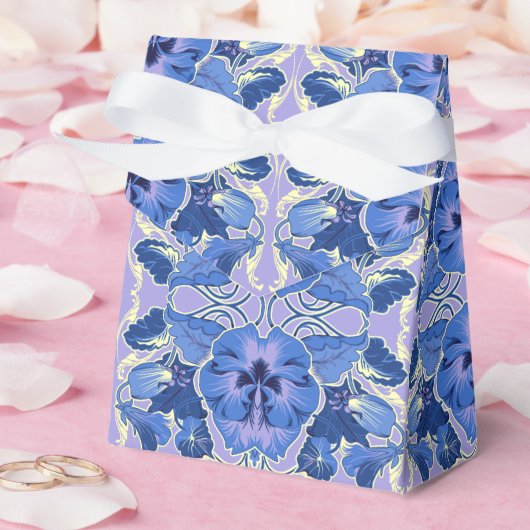 Vintage Pansies Gift Wrap フェイバーボックス (ウェディング)