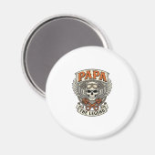 Vintage Papa Biker Skull Legend マグネット (正面/裏面)