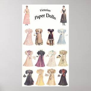 Vintage Paper Dolls, 1 of 2 ポスター