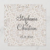 Vintage paper lace wedding  (正面/裏面)