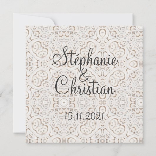 Vintage paper lace wedding  (正面)