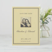 Vintage Paper Nostalgic Photoautomat Save the Date (スタンド正面)