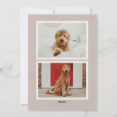 Vintage Paper Pet Ears Photo シーズンカード (裏面)