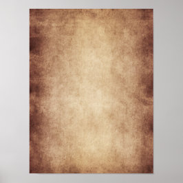 Vintage Parchment Antique Paper Background Custom ポスター