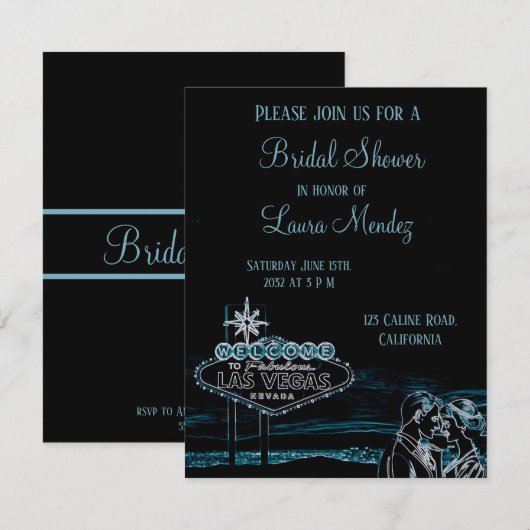 vintage pareja de enamorados 招待状 (正面/裏面)