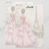 Vintage Paris  便箋 (正面/裏面)