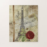 Vintage Paris Design ジグソーパズル<br><div class="desc">Puzzle. Featuring a Vintage Paris Design. ⭐This Product is 100% Customizable. Graphics and/or text can be added, deleted, moved, resized, changed around, rotated, etc... ✔(just by clicking on the "EDIT DESIGN" area) Choose from different fonts and text color! No additional fees for personalization! ⭐99% of my designs in my store...</div>