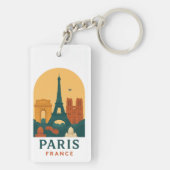 Vintage Paris Keychain – French Cathedral Retro キーホルダー (裏面)
