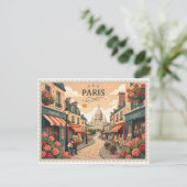Vintage Paris Montmartre Postcard ポストカード (スタンド正面)