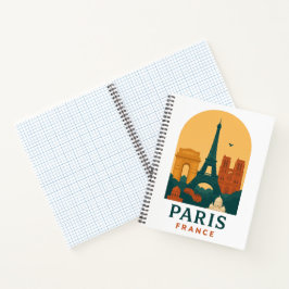 Vintage Paris Notebook – French Cathedral Design ノートブック