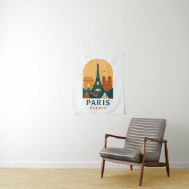Vintage Paris Notre Dame Cathedral Tapestry  タペストリー