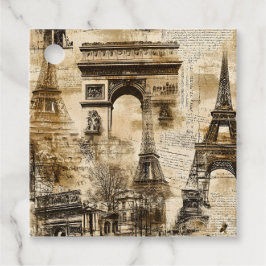 Vintage Paris Pattern – Eiffel Tower Home Decor フェイバータグ