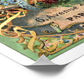 Vintage Paris Perfume Label ポスター (角)