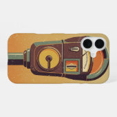 Vintage Parking Meter iPhone 16ケース (裏面横)