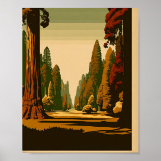Vintage Parks Old Growth Art ポスター