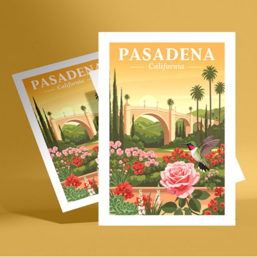 Vintage Pasadena California ポストカード