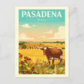 Vintage Pasadena Texas ポストカード (正面)