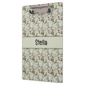 Vintage Pastel Floral Botanical Pattern クリップボード (左)