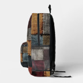 Vintage Patchwork Fabric Pattern プリントバックパック (右)