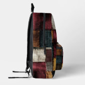 Vintage Patchwork Fabric Pattern プリントバックパック (左)