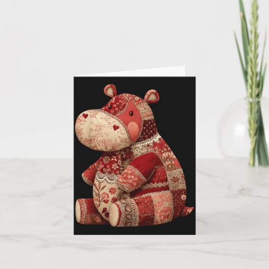 Vintage Patchwork Hip Cute Boho Nursery  カード (正面)