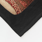 Vintage Patchwork Hip Cute Boho Nursery  フリースブランケット (角)