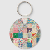 Vintage Patchwork Quilt Keychain キーホルダー (正面)