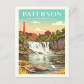 Vintage Paterson New Jersey ポストカード (正面)