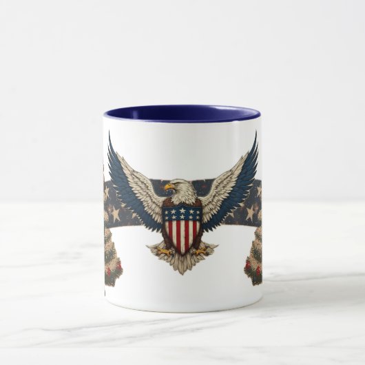 Vintage Patriotic Mug マグカップ (中央)