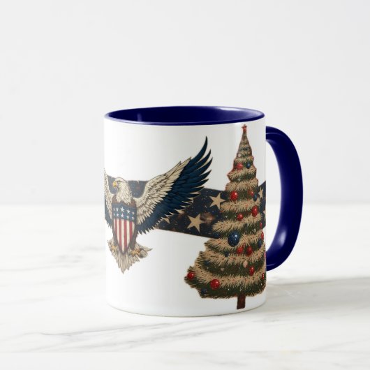 Vintage Patriotic Mug マグカップ (正面右)