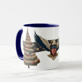 Vintage Patriotic Mug マグカップ (正面左)
