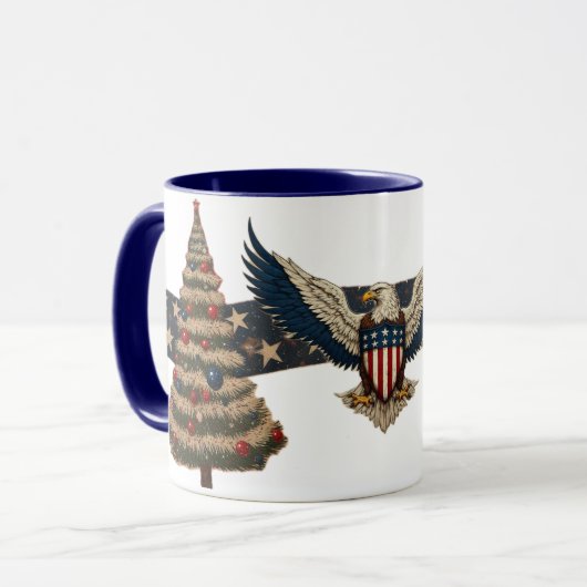Vintage Patriotic Mug マグカップ (正面左)