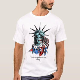 Vintage Patriotic Statue of Liberty Graphic T-Shir Tシャツ
