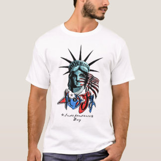 Vintage Patriotic Statue of Liberty Graphic T-Shir Tシャツ
