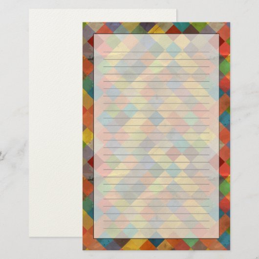 Vintage pattern. Geometric. 便箋 (正面/裏面)