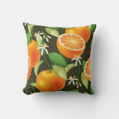 Vintage pattern with orange クッション (正面)