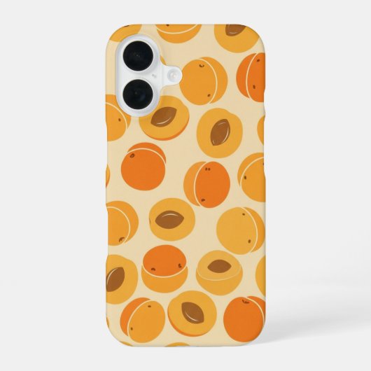 Vintage Pattern with Stylized Apricots iPhone 16ケース (裏面)