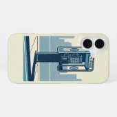 Vintage Payphone Box iPhone 16ケース (裏面横)