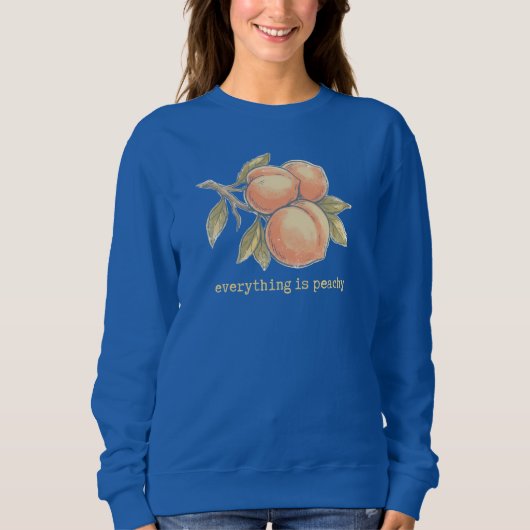 Vintage Peach | すべてもも色に染まる スウェットシャツ (正面)