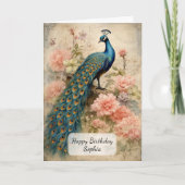 Vintage Peacock カード (正面)