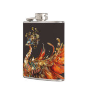 vintage peacock circus carnival entertainment フラスク (左)