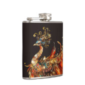 vintage peacock circus carnival entertainment フラスク (右)