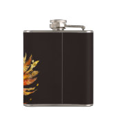 vintage peacock circus carnival entertainment フラスク (裏面)