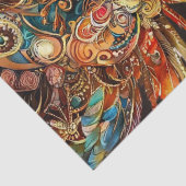 vintage peacock circus carnival entertainment 薄葉紙 (詳細)