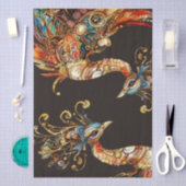 vintage peacock circus carnival entertainment 薄葉紙 (クラフト)