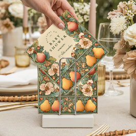 Vintage Pear Garden Botanical Baby Shower スタンダードカクテルナプキン