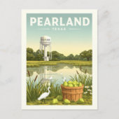 Vintage Pearland Texas ポストカード (正面)