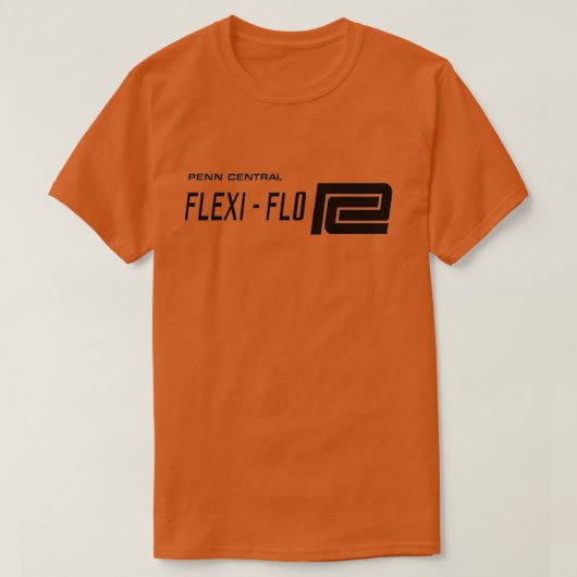 Vintage Penn Central Railroad Flexi Flo Tシャツ (デザイン正面)